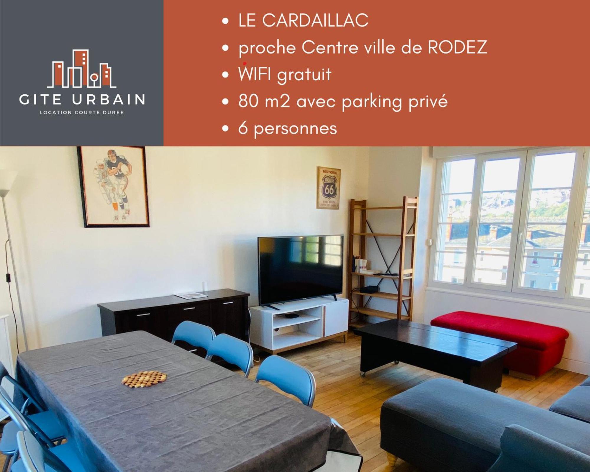 Appartement T4 Cite Cardaillac, Parking Prive, Wifi Rodez Eksteriør bilde